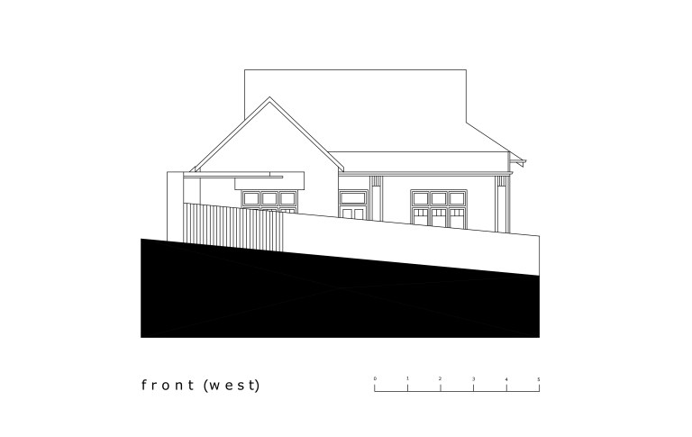 McCarthy Residence_elevation 1_front (west)_Stephen Varady Image ©