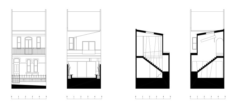 Pace McEwin Residence_elevations + sections_Stephen Varady Image ©