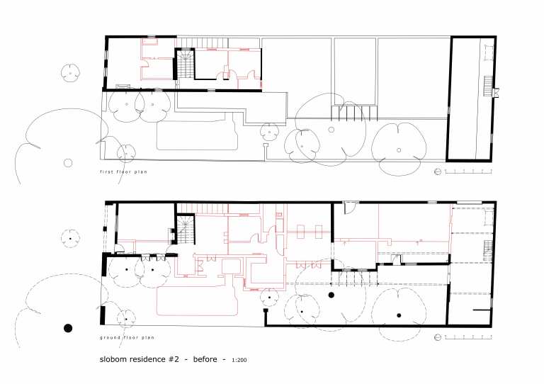 Slobom Residence #2_plans 3_with demolition lines_Stephen Varady Image ©
