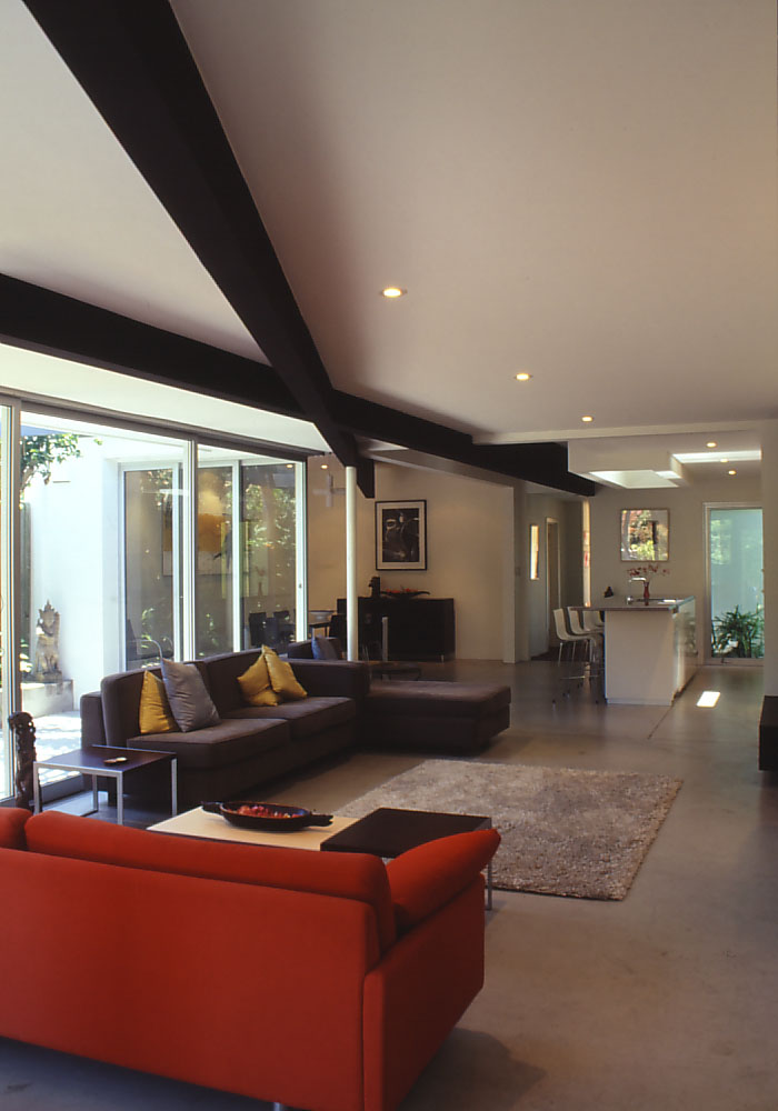 McEwin Pace Residence 09_black beams 2_Stephen Varady Photo ©