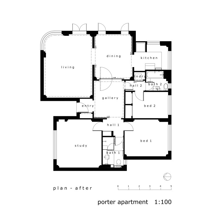 Porter Apartment_plan2_after_Stephen Varady Image ©
